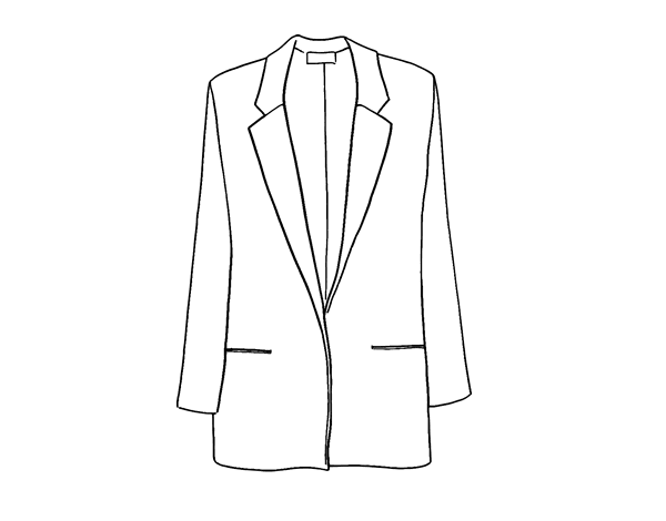 短款外套简笔画图片