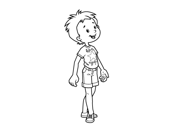 时尚的儿童服饰简笔画图片