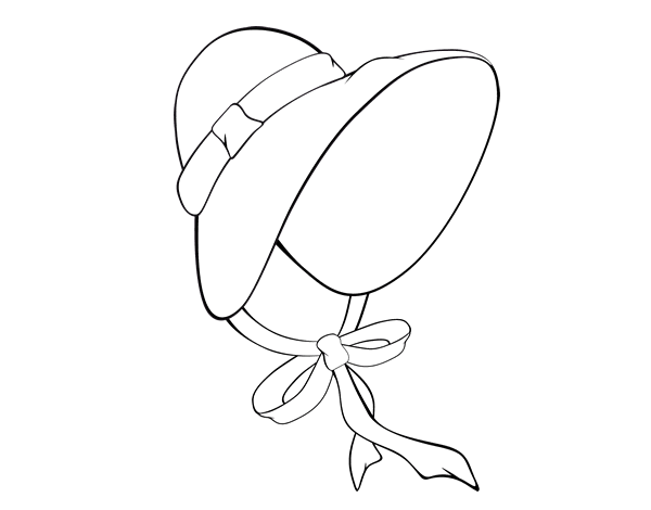 文艺复兴帽简笔画图片