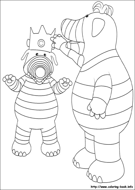 粉宝乐园填色图片-8