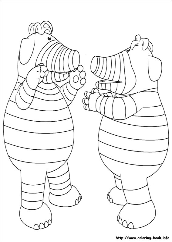 粉宝乐园线稿图片-2