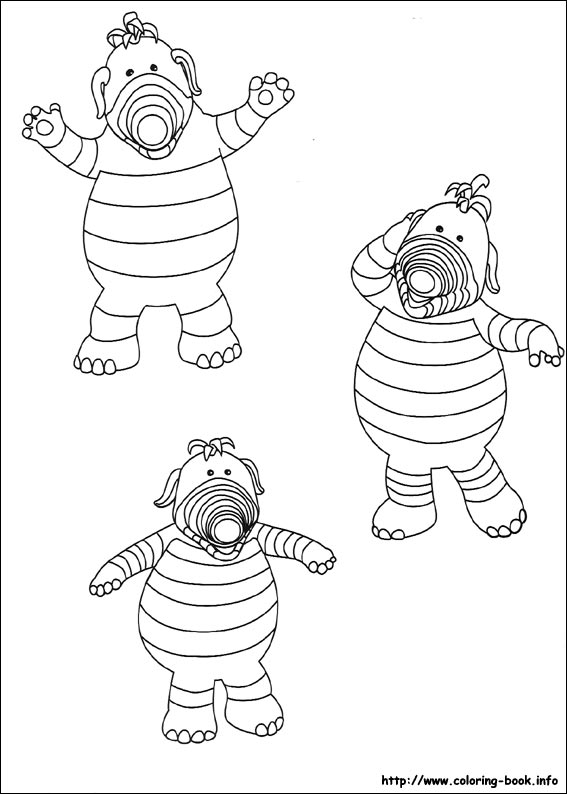 粉宝乐园填色图片-1