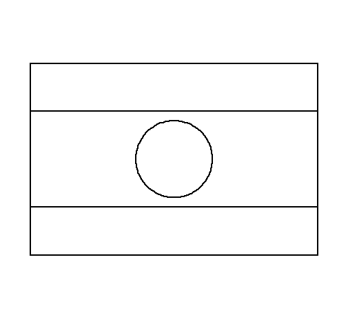 老挝国旗简笔画