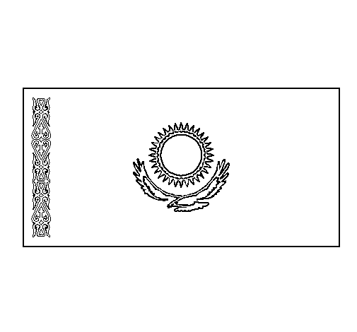 哈萨克斯坦国旗图片