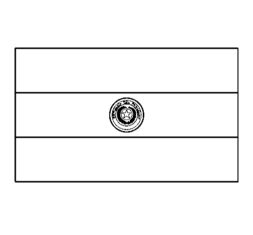 巴拉圭国旗简笔画