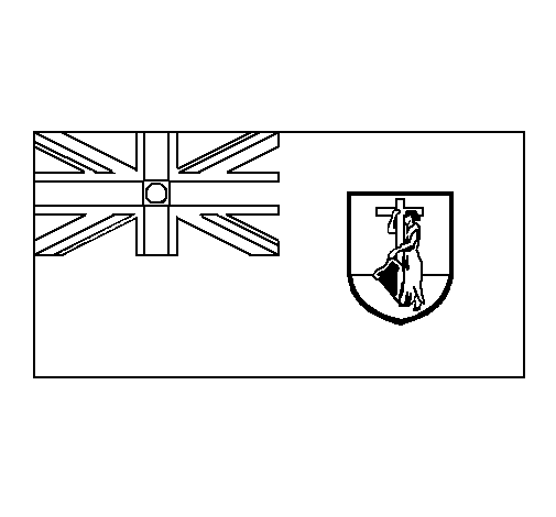 蒙特塞拉特国旗简笔画