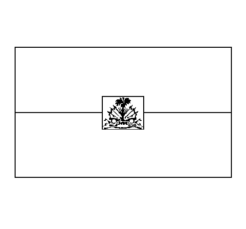 海地国旗简笔画
