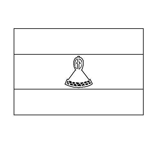 莱索托国旗简笔画