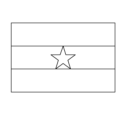 加纳国旗简笔画