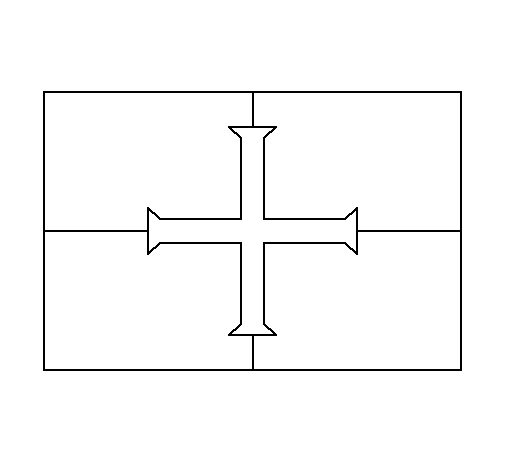 根西岛国旗简笔画