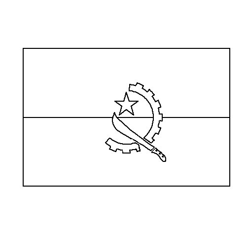 安哥拉国旗图片