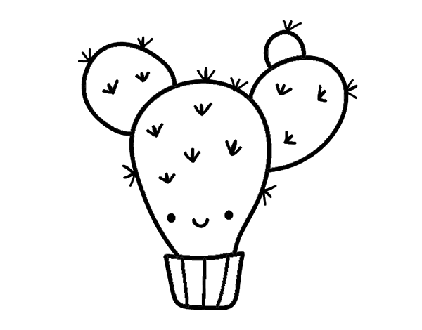 仙人掌梨简笔画图片