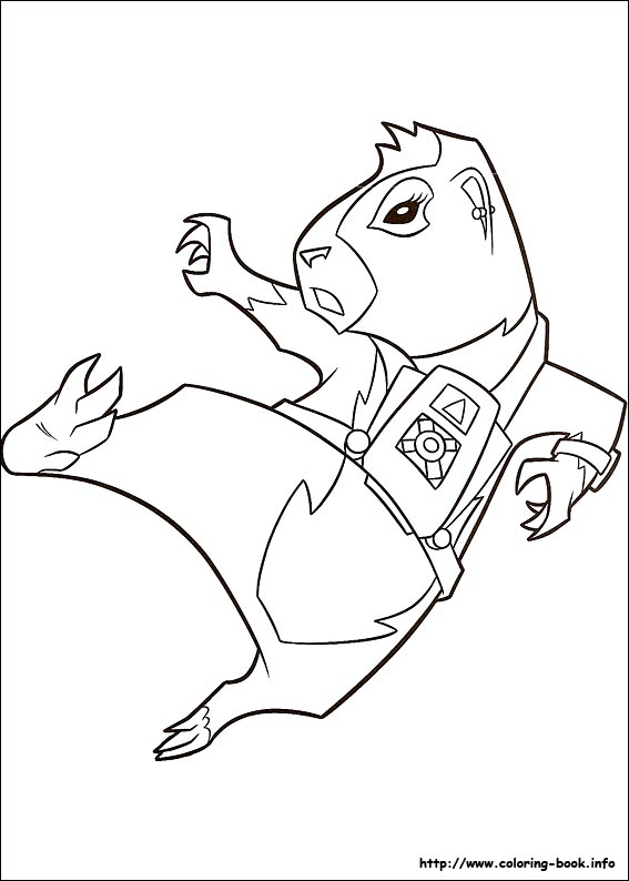 豚鼠特工队简笔画图片-5