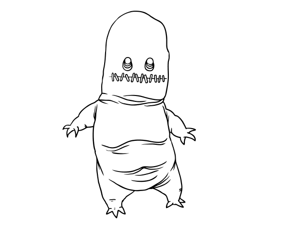 破布怪物着色页