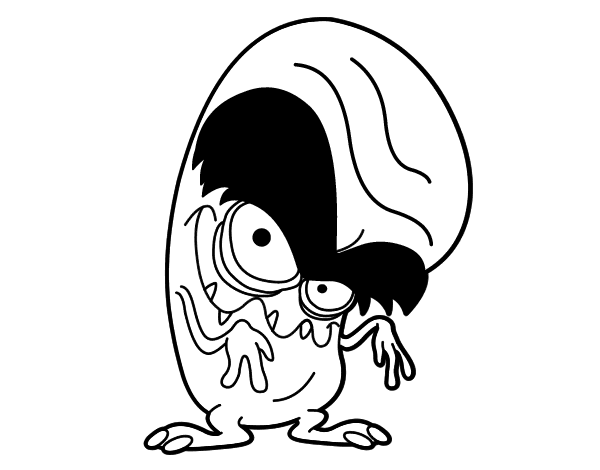 可怕的怪物着色页