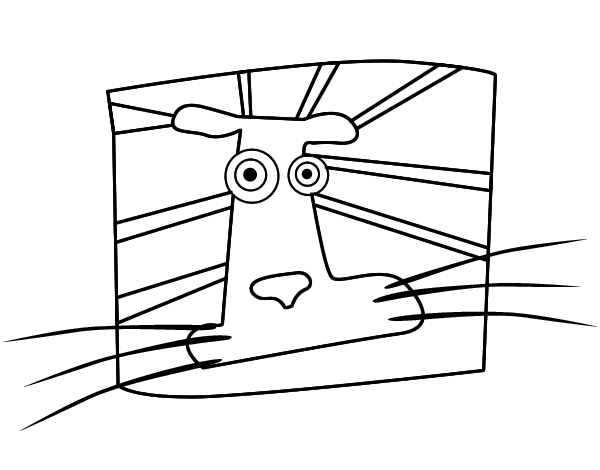 狮子座简笔画图片