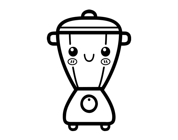 搅拌机填色图片