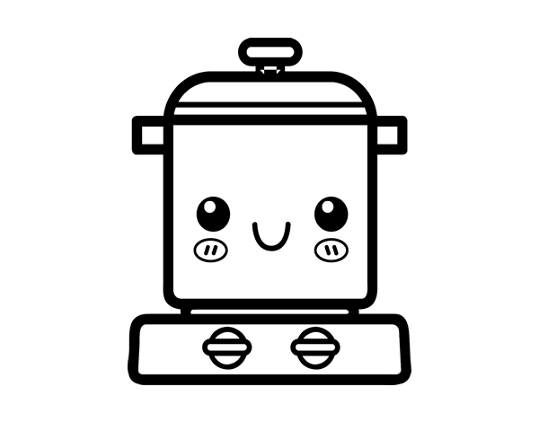 高压锅简笔画