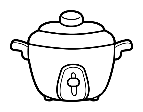 压力烹饪简笔画