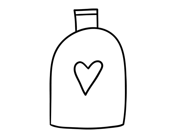 洗发水填色图片