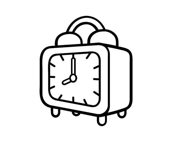 闹钟简笔画