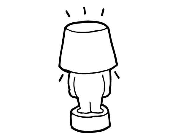 搞笑灯简笔画