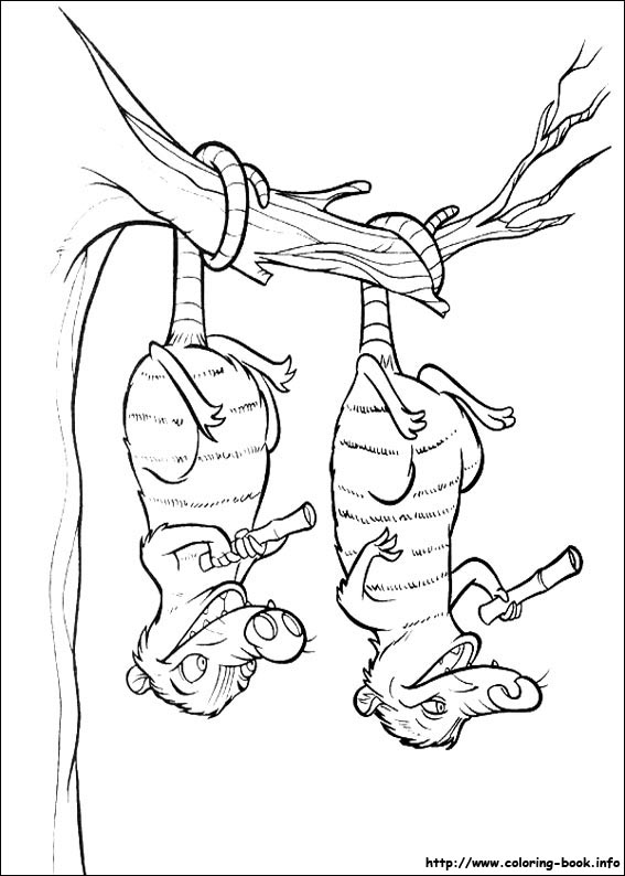 冰川时代填色图片-7