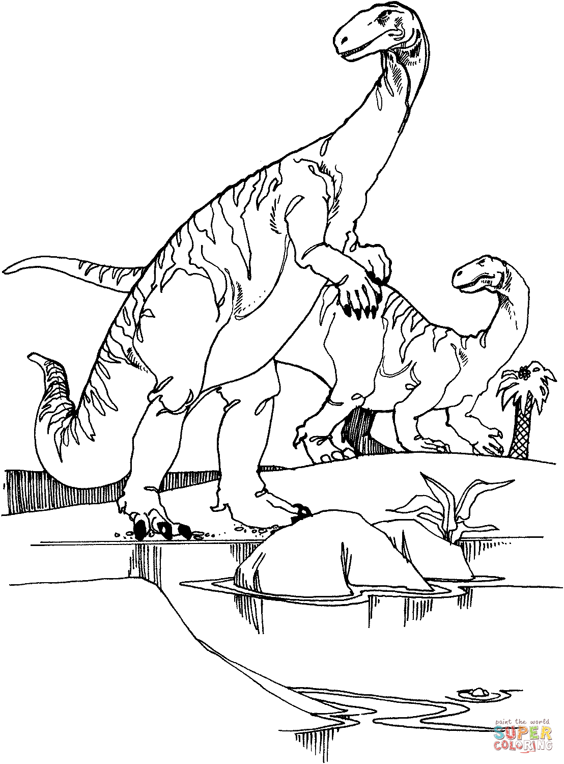 蜥蜴类恐龙简笔画