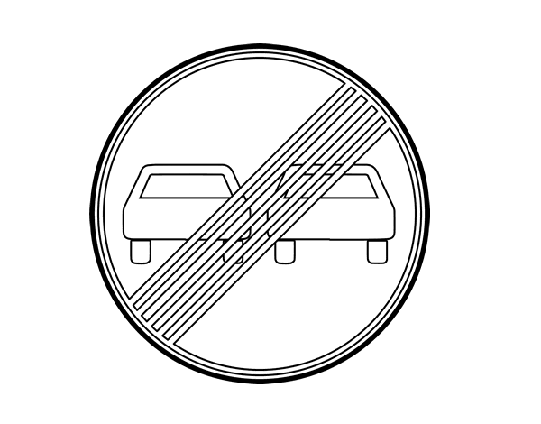 解除禁止超车标志图片