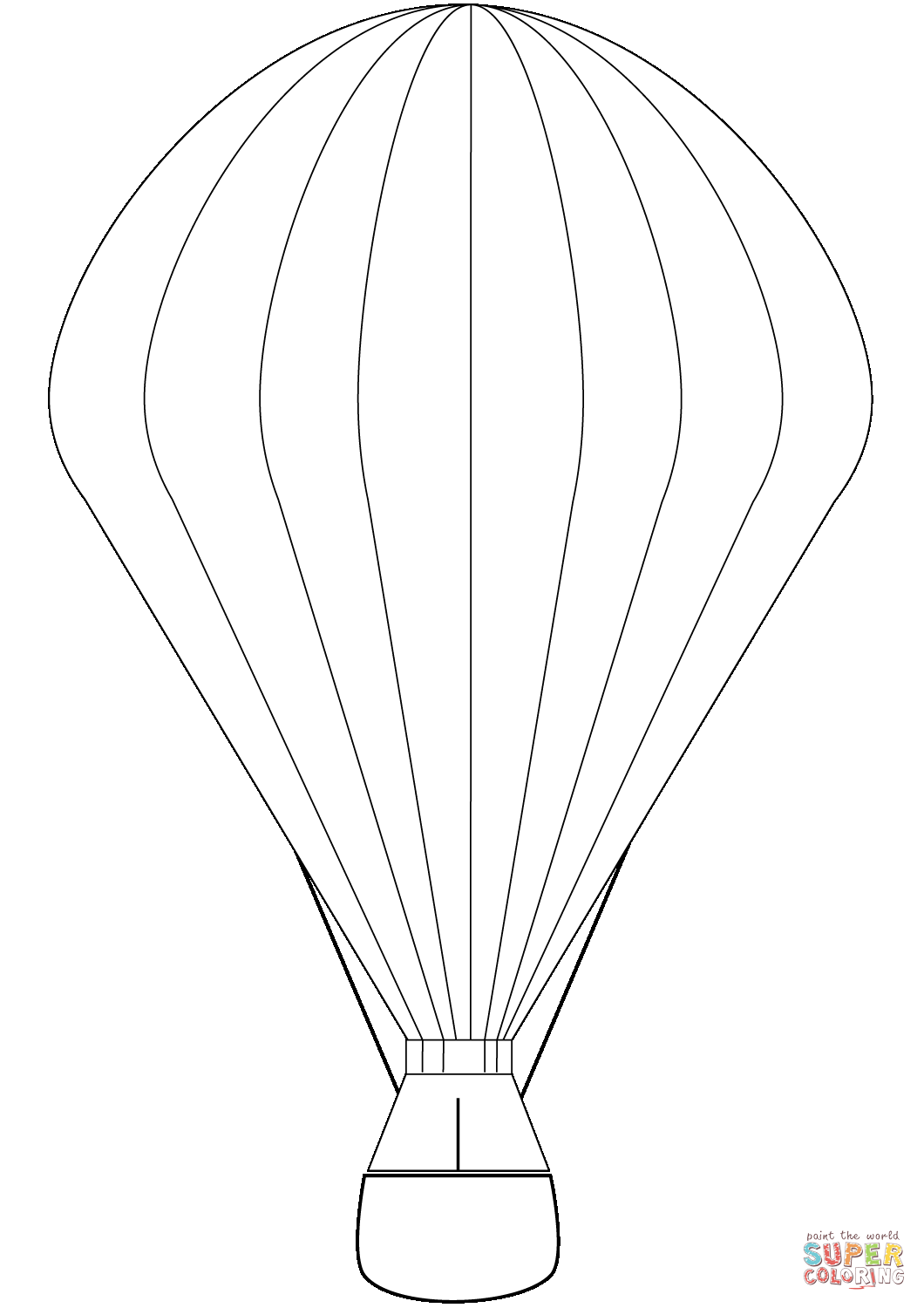 热气球简笔画图片
