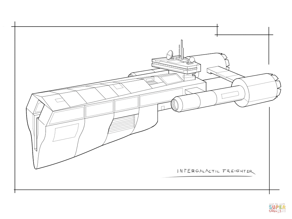 科幻星际飞船简笔画图片
