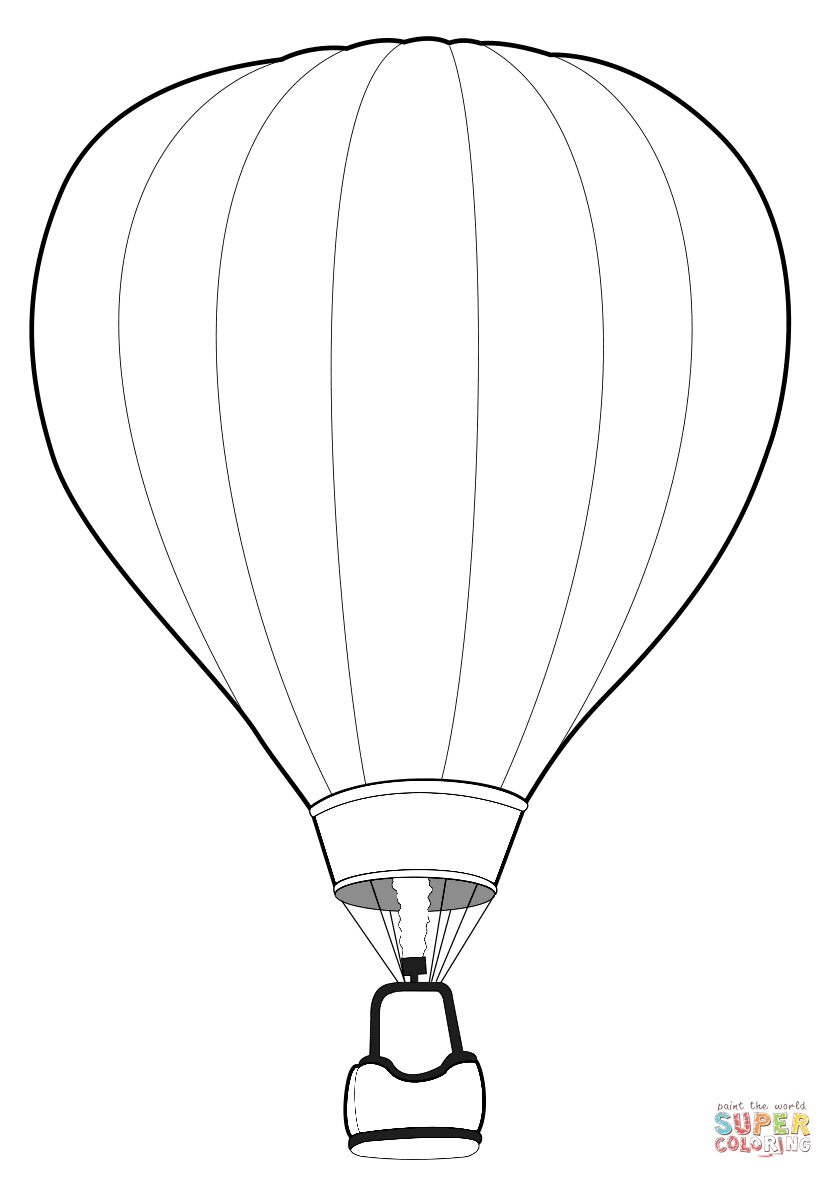 热气球简笔画图片