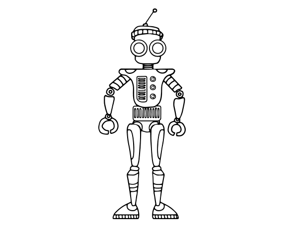 android机器人填色图片