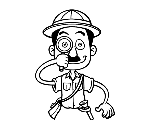 维修工程师简笔画