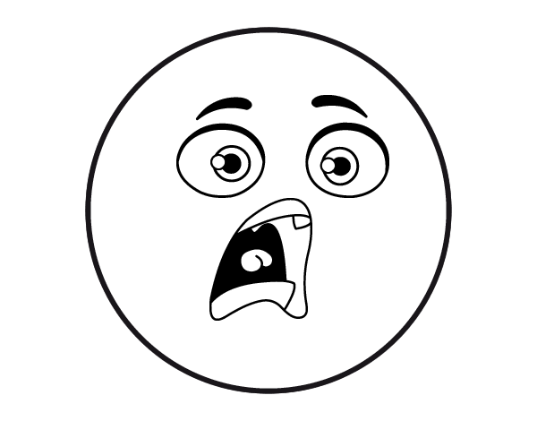 笑脸恐惧简笔画