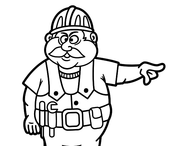 维修工简笔画图片