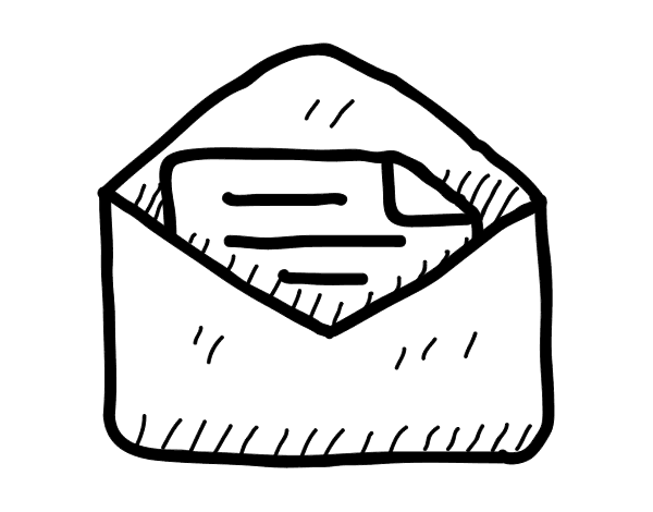 公开信简笔画图片