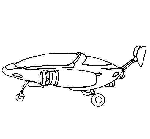 太空船着陆简笔画图片