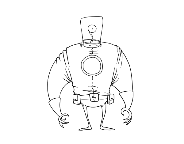 肥胖的外星人简笔画