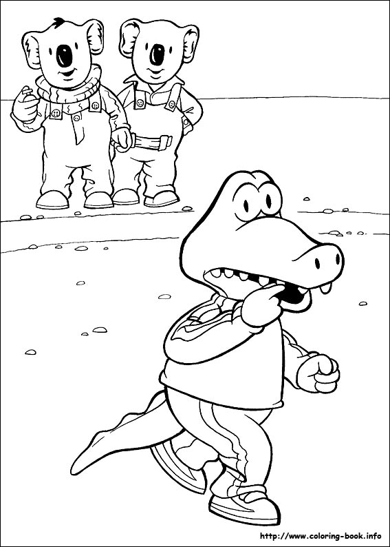 考拉兄弟填色图片