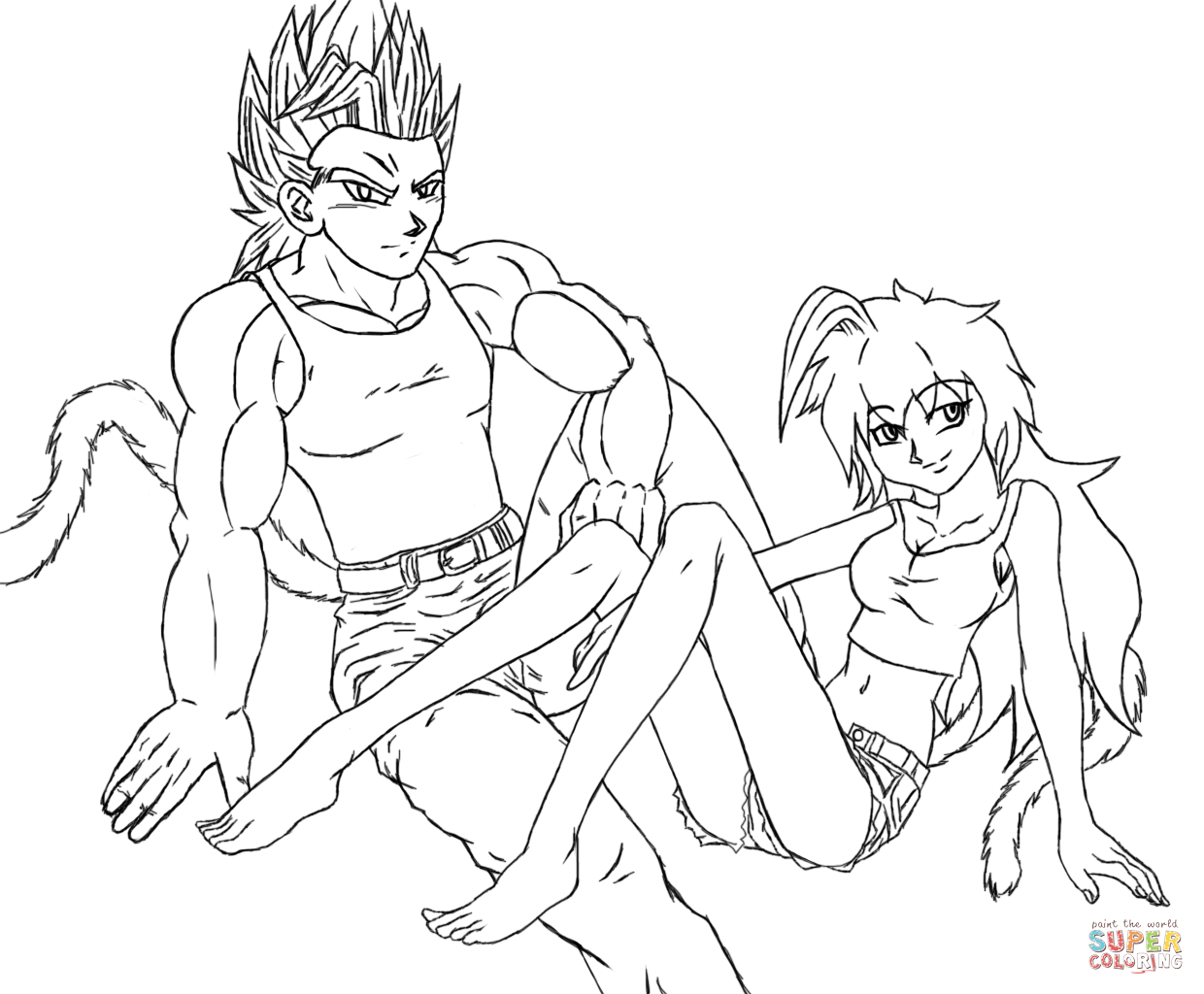 龙珠Z中的超级赛亚人漫画-4