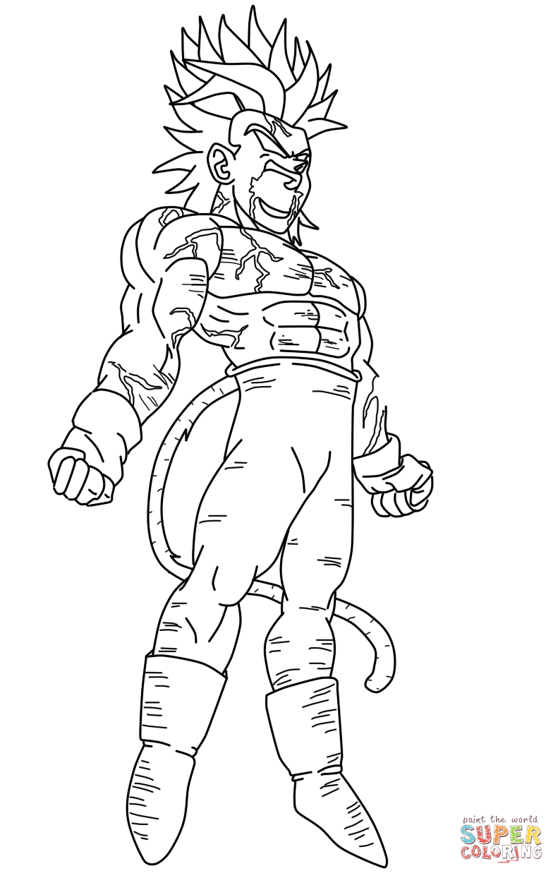 龙珠Z中的超级赛亚人漫画-3