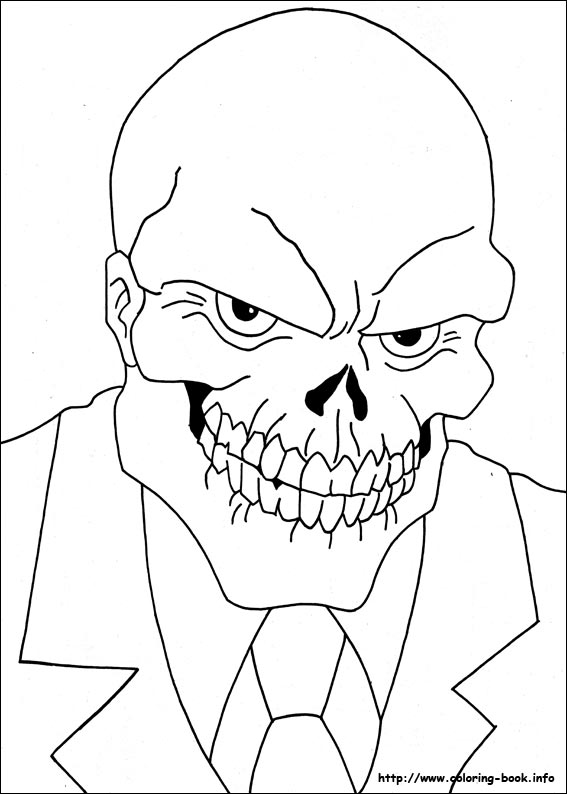 美国队长涂色画-1