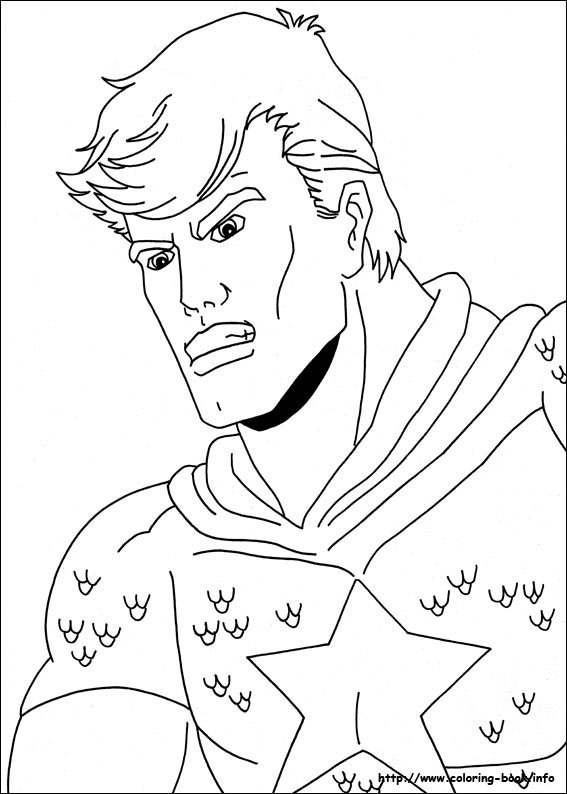 美国队长剧照线稿图片-11