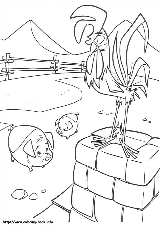 牧场是我家线稿图片-8