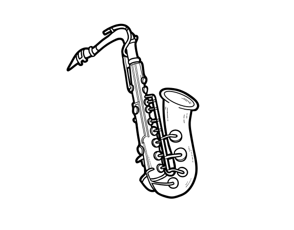 高音萨克斯简笔画图片