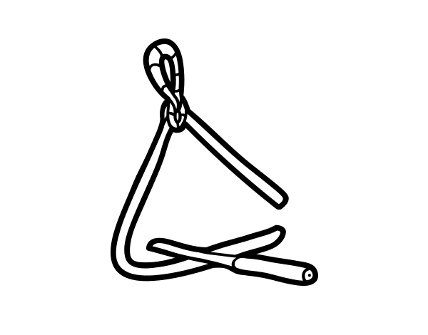 三角铃简笔画图片