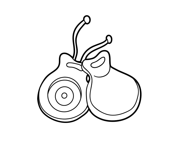 响板简笔画图片