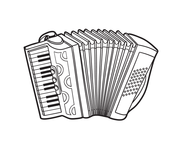 手风琴简笔画图片