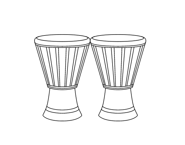 手鼓简笔画图片